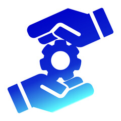 Responsive Icon Solid Gradient Style for Credibility Pack Icon Themes