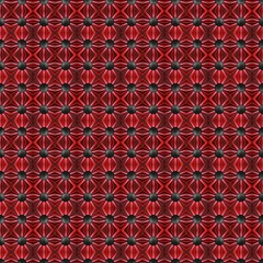 Floral geometric patterns, seamless paper and mosaic fabric