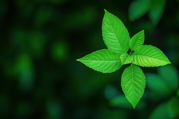 Experience the vibrant, fresh, bright green foliage with a unique, natural texture. Witness the plant's growth among the many leaves.