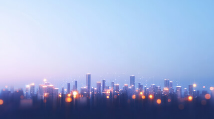 Fototapeta premium Blurred Cityscape at Dusk