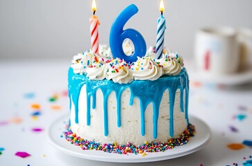 6 year birthday cake 