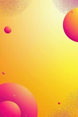 Abstract modern background with a vibrant yellow and pink gradient, accented by halftone decoration for a contemporary and artistic look,  pink,  modern