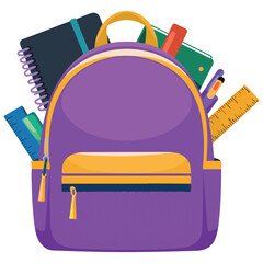 Illustration of a student bag��