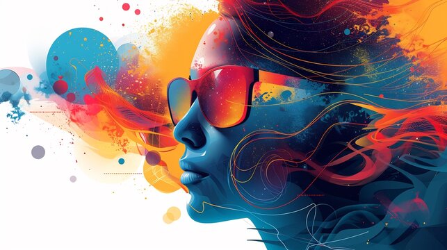 Abstract depiction of psychology of advertising where emotional appeal storytelling and persuasion techniques are represented in a radiant prototype