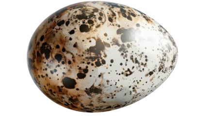 Delicate Beauty: A close-up view of a speckled bird egg, showcasing intricate patterns and textures.