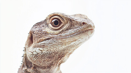 Obraz premium lizard in white background