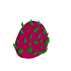 dragon fruit isolated on white background