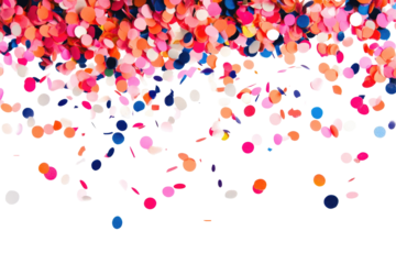 confetti, on transparent background