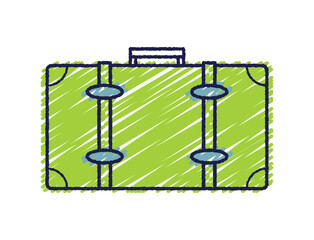 手書き風旅行カバンのイラスト