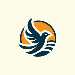Iconic sun bird logo