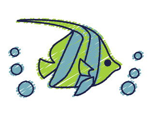 手書き風熱帯魚イラスト