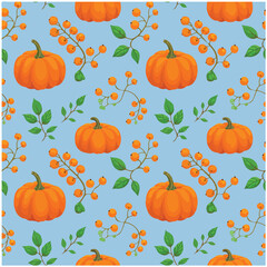 Autumn seamless pattern vector��