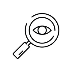 monitoring icon black outlines