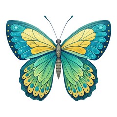 butterfly on white background