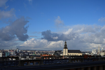 高台から見るブリュッセルの街並み