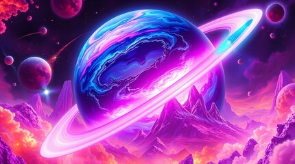 abstract background with glowing circles