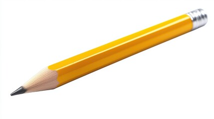 Yellow Pencil PNG | School Supply for Back-to-Campaigns & Stationery Branding.