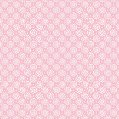 Floral geometric patterns, seamless paper and mosaic fabric