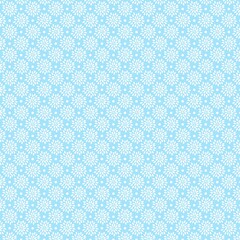 Floral geometric patterns, seamless paper and mosaic fabric