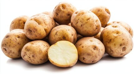 Baking Potatoes PNG | Raw Vegetables for Recipe Blogs & Farm-to-Table Branding.