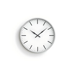 Minimalist White Wall Clock