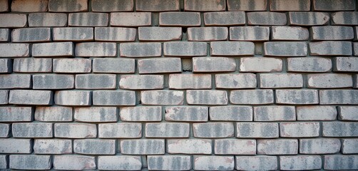 Obraz premium Massive, grime-covered cinder blocks form a weathered wall texture, wall, industrial background, masonry