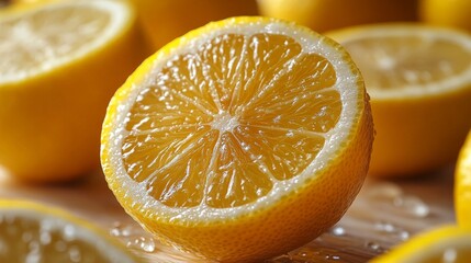 Whole yellow lemon with textured skin, isolated on white background