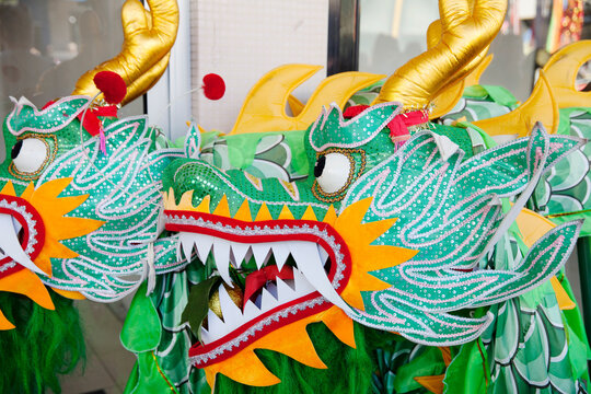 Close up of Chinese Dragon / lion head