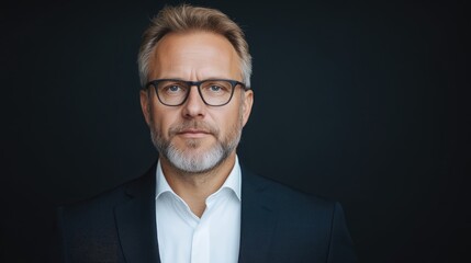 Serious business professional portrait
