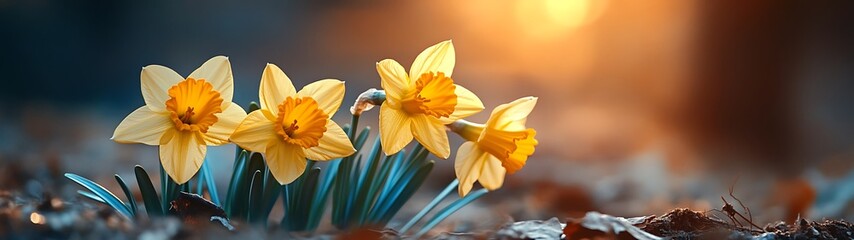 Fototapeta premium Daffodils Sunrise.