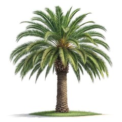 palm tree on white background