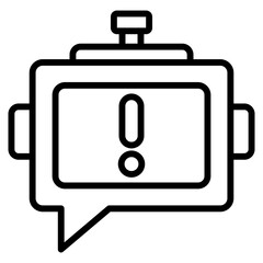 chatbot notification single icon