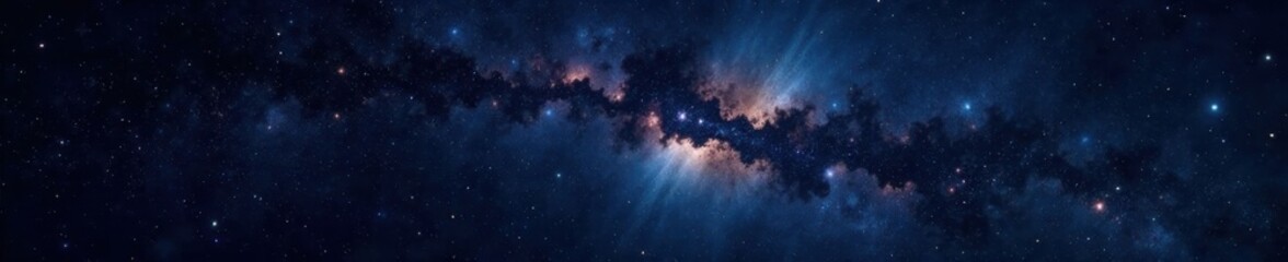 Obraz premium Dark celestial canvas with twinkling stars against blackness, dark, starry night, celestial