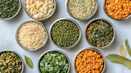 A top-down view of a paan stall display with a variety of fillings.