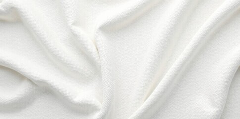 Fototapeta premium Soft vintage white cloth texture with subtle weave and natural creases, minimalist, textile, elegance