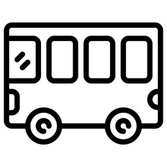 school bus line icon