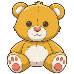 Teddy bear toy icon
