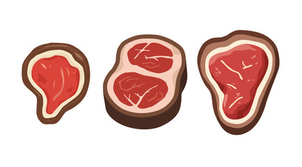 Cartoon meat variety
