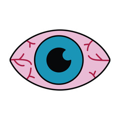 sore eyes icon flat design