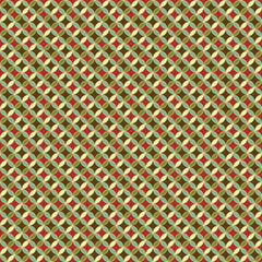 Floral geometric patterns, seamless paper and mosaic fabric