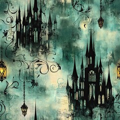 Enchanted Spells Seamless Digital Paper