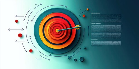 Dartboard Strategy Success Objective Target Growth Finance Challenge Infographic Design