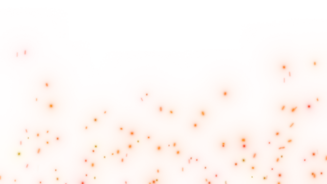 Abstract fiery sparks against a transparent background - Powered by Adobe