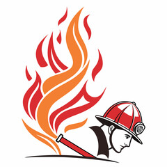 flame fire vector illustration logo icon