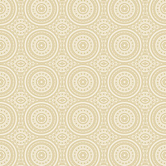 Floral geometric patterns, seamless paper and mosaic fabric