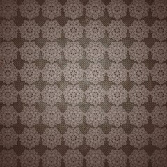 Floral geometric patterns, seamless paper and mosaic fabric