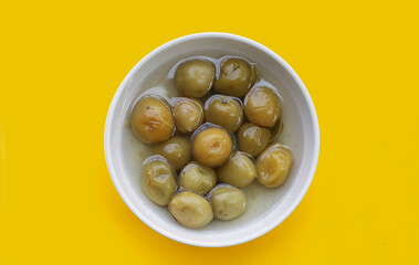 Pickled Chinese plums or Japanese apricots