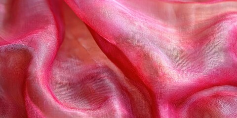 A vibrant red silk texture with shimmering highlights and delicate folds