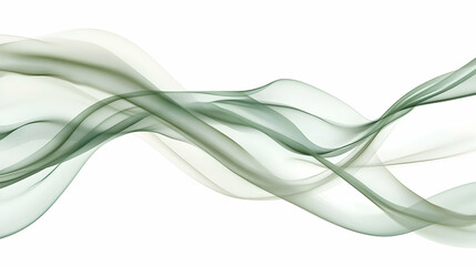 Abstract flowing wave background in light green shades for modern design concept