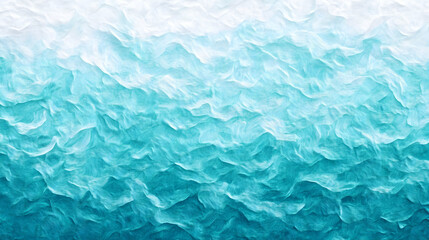 Obraz premium Abstract teal and white watercolor background with soft waves texture design